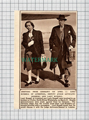 C4020) Lord & Lady Russell Liverpool Deputy Judge Advocate General 1951 Clip
