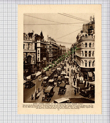 8760) Queen Victoria Street London - c.1940s Cutting