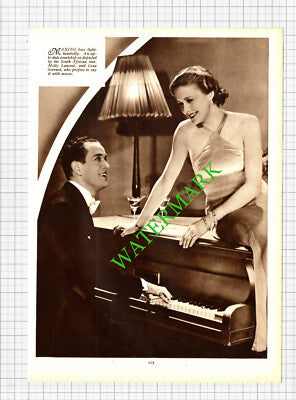 Molly Lamont Actress Gene Gerrard Actor - 1930's Cutting / Print