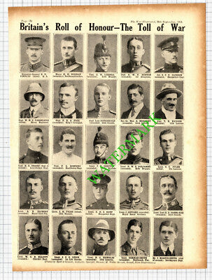 Dorman-Smith Foljambe Innes-Ker Olphert Tylee World War One - 1914 Cutting