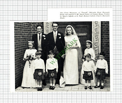 Fiona Macgregor Haywards Heath David Taylor Trimley Saint Mary - c.1960s Cutting