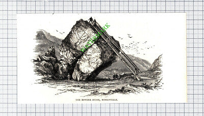 The Bowder Stone Borrowdale - c.1895 Cutting