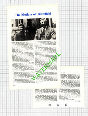 Tom Motley Blazefield Pateley Bridge Yorkshire - 1985 Article