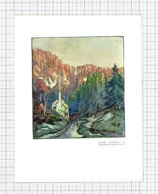 Near Porlock Somerset - 1920s Print