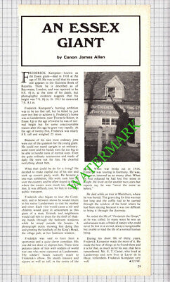 Frederick Kempster Landermere Essex Giant - 1970s Cutting