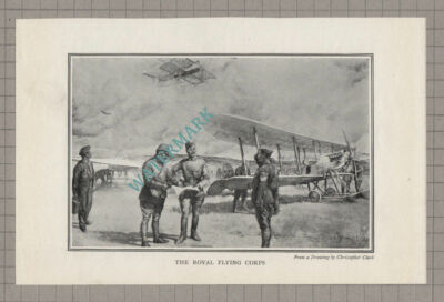 C3704) The Royal Flying Corps WW1 c.1920s Book Print