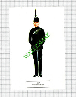 Subaltern Royal Ulster Rifles Military Uniform - c.1970s Print