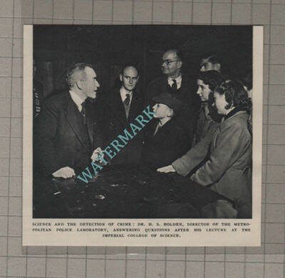 C3165) Dr H S Holden Metropolitan Police Laboratory Director - 1951 Clip