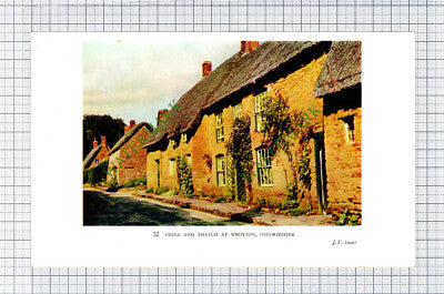 Wroxton Oxfordshire - 1930s Book Print