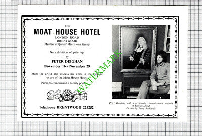 Peter Deighton Artist Moat House Hotel Brentwood Selwyn Lloyd - 1973 Cutting