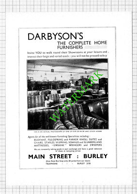 Darbyson's Furnishers Burley Yorkshire - 1938 Cutting