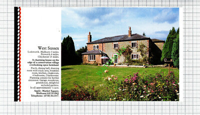 Lodsworth West Sussex House Sale Advert - 1991 Cutting