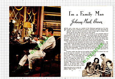 Johnny Mack Brown Actor - 1949 Article