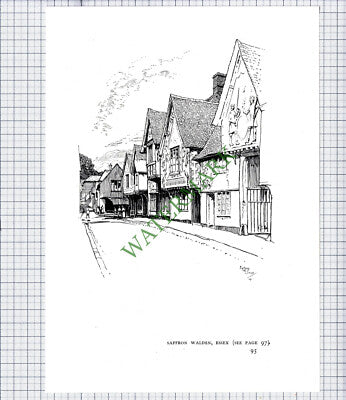 9510) Saffron Walden Essex - 1980s Print / Cutting
