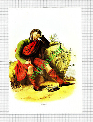 MUNRO Scottish Clans - c.1980 Book Print