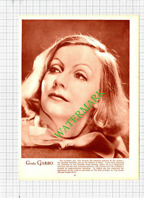 Greta Garbo Actress - 1930s Book Print