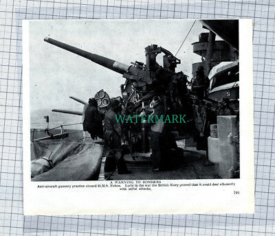 C4594) HMS NELSON Ship World War 2 ~ 1939 Clip
