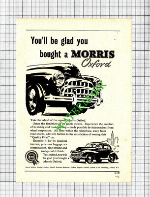 Morris Oxford Car Small Advert - 1953 Cutting