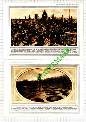 Austria Austrian Soldier Traps World War One WW1 - 1914 2-Part Cutting / Print