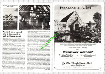 Ye Olde Plough House Motel Bulphan Essex Harold Monk - 1979 Article