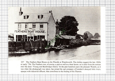C5557) The Feathers Boat House Pub Wandsworth - Cutting