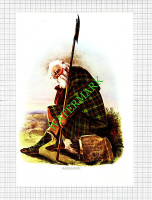 FARQUHARSON Scottish Clans - c.1980 Book Print