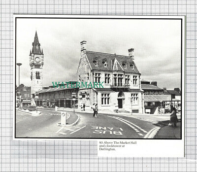 C3528) Darlington Market Hall & Clock Tower Co Durham - Paper Cutting