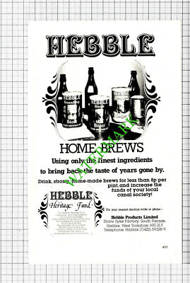 Hebble Products Halifax Advert - 1982 Cutting