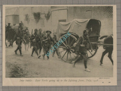 C3408) The East Yorkshires Marching To The Front July 1916 - WW1 Clip