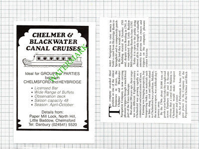 Chelmer and Blackwater Navigation Company Chelmsford - 1990 2-Part Cutting