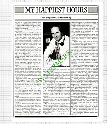 John Timpson Radio Presenter - 1982 Article
