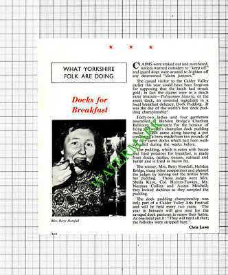 Mrs Betty Horsfall Hebden Bridge - c.1971 Cutting