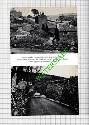 Luddenham Village Yorkshire / Boulder Clough - 1970s Cutting/ Print