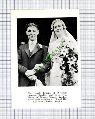 James Williams Madge Eastwood Yeadon Ronald Towers Huby - 1937 Small Cutting