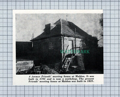 C4211) Former Friends Meeting House Maldon Essex - 1963 Clip SMALL!