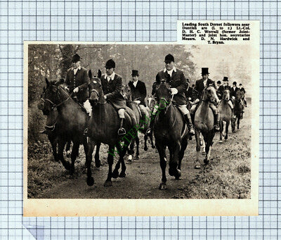 C724) South Dorset Hunt DHC Worrall D N Hardwick T Bryan Duntish - 1969 Cutting