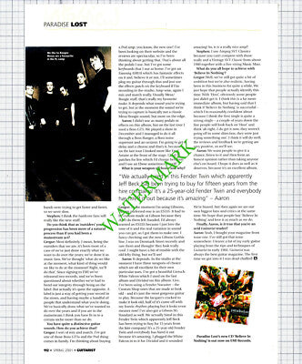 Paradise Lost Band - 2001 Article