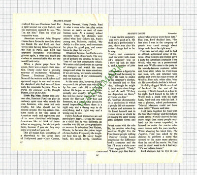 Harrison Ford - 1993 Article