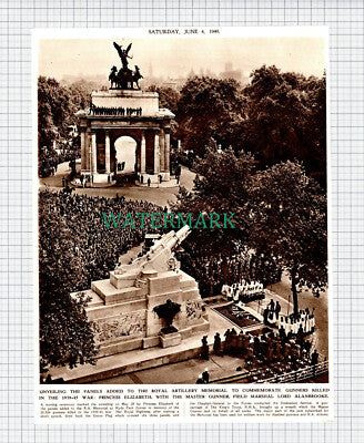 (X167) Royal Artillery Memorial Lord Alanbrooke Panel Unveiling - 1949 Clip
