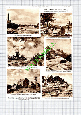 Army Art Society Spackman Auchinleck Rockingham Gill - 1950 Cutting / Print