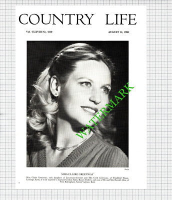 Miss Claire Greenway Lyminge Cpt Gordon Allen Sutton Valence Kent - 1980 Cutting