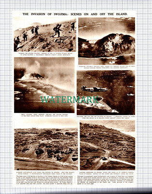 (X246) Invasion Of Iwojima Iwo Jima Volcano Islands Japan - 1945 Clip