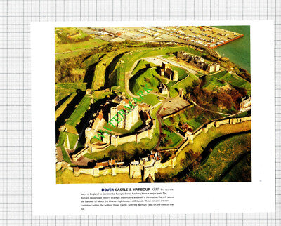 Dover Castle Kent Aerial View - c.1990s Cutting