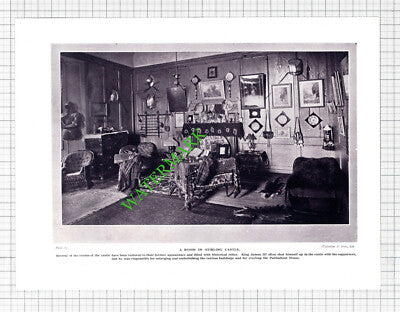 Stirling Castle - 1920's Cutting / Print