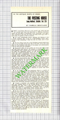 The Posting House Long Melford Suffolk Antique Shop Betty Harrison -1971 Cutting