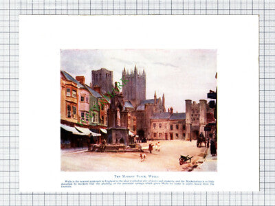 The Market Place Wells - c.1911 Small Print