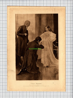8626) Queen Victoria Mary L Gow - 1900 Print