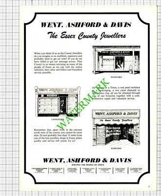 Went Ashford and Davis Essex Jewellers Wickford Chingford Romford -1976 Cutting