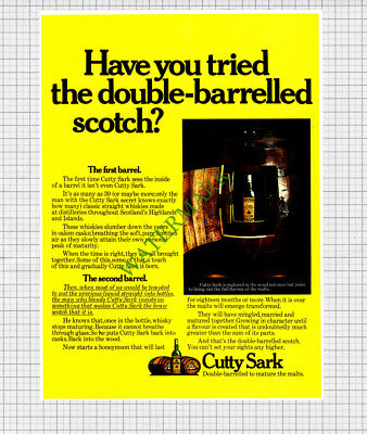Cutty Sark Whisky Advert - 1971 Print / Cutting