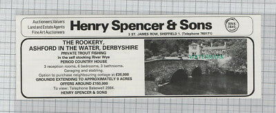 C7765) The Rookery Ashford In The Water Derbyshire - 1980 House Advert